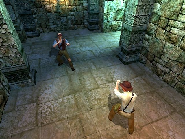 Indiana Jones and the Emperor's Tomb Screenshot (Sony E3 2002 press kit)