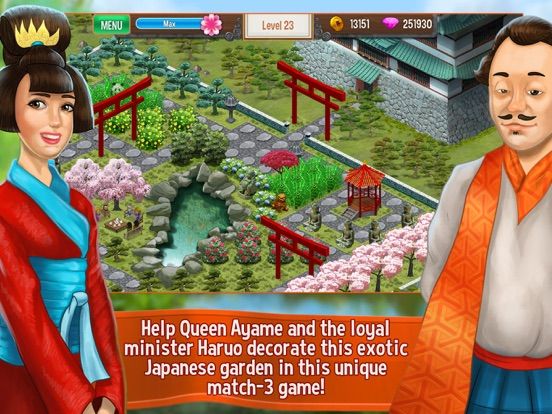 Queen's Garden: Sakura Season Screenshot (iTunes Store)