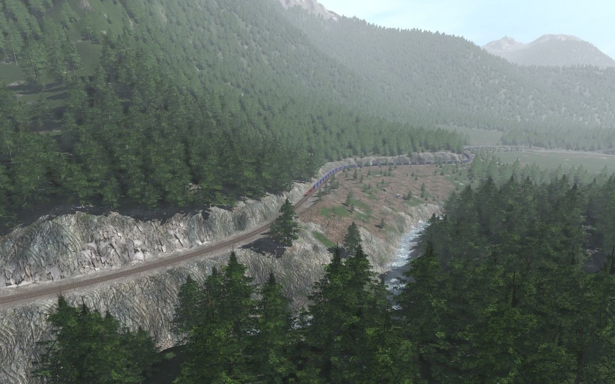 Trainz Plus: Canadian Rocky Mountains Viktor Lake to Ross Peak and Glacier Screenshot (Steam)