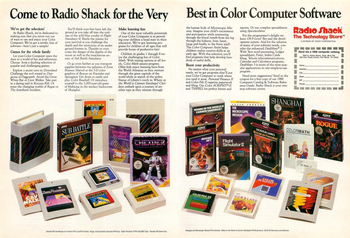 Color Baseball Magazine Advertisement (Magazine Advertisements): Rainbow Magazine (United States) Volume 7 Number 8 (March 1988)