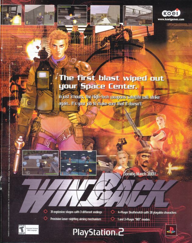 WinBack: Covert Operations Magazine Advertisement (Magazine Advertisements): Silicon Mag (U.S.), Issue 31 (March 2001)