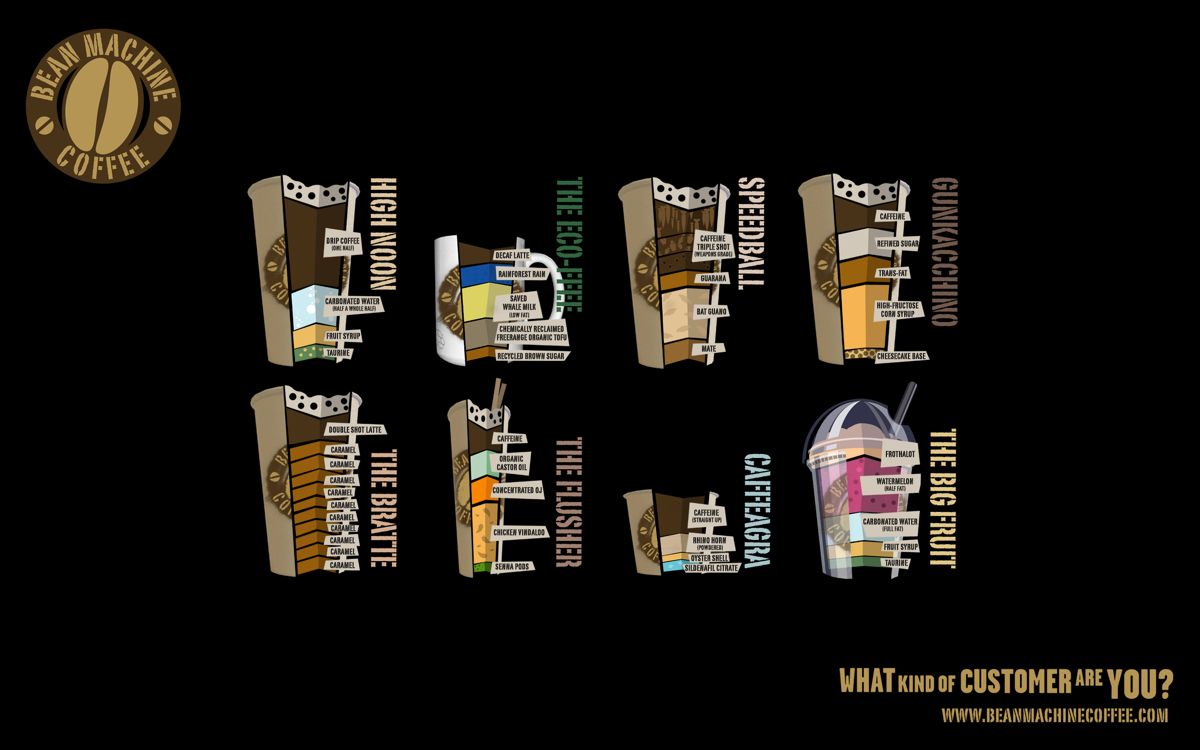 Grand Theft Auto IV Wallpaper (Rockstar Games website): Bean Machine Drinks