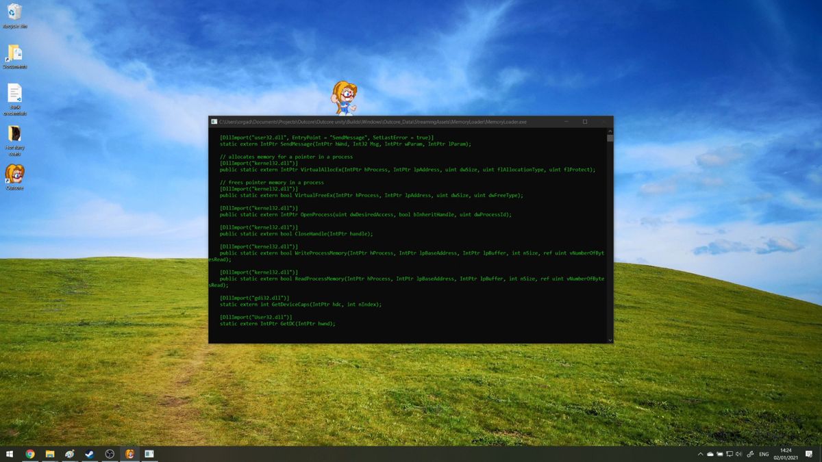 Outcore: Desktop Adventure Screenshot (Steam)