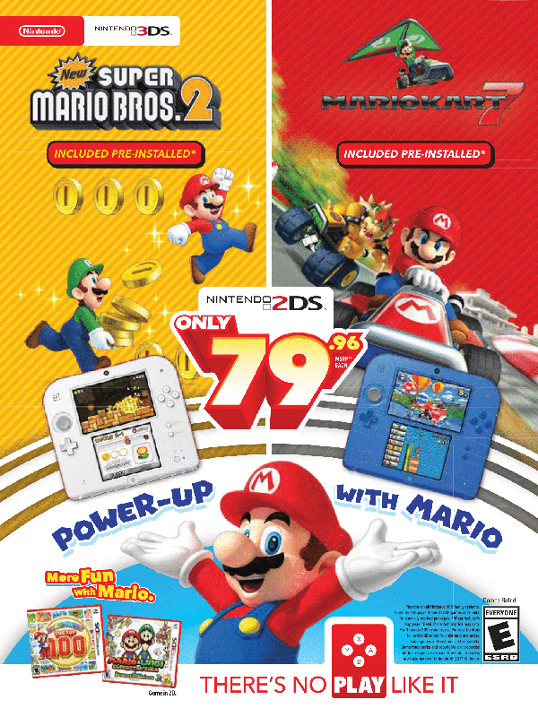 Mario & Luigi: Superstar Saga + Bowser's Minions Magazine Advertisement (Magazine Advertisements): Walmart GameCenter (US), Issue 53 (December 2017) Page 13