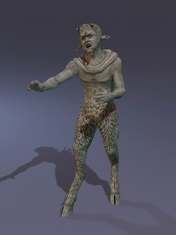The Chronicles of Narnia: The Lion, the Witch and the Wardrobe Render (The Chronicles of Narnia: The Lion, the Witch and the Wardrobe Electronic Press Kit): Mr. Tumnus Statue