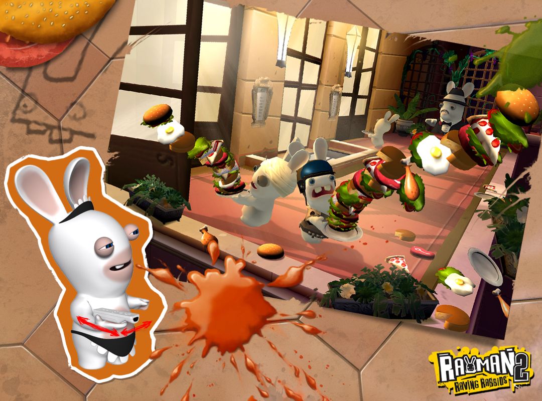 Rayman: Raving Rabbids 2 official promotional image - MobyGames