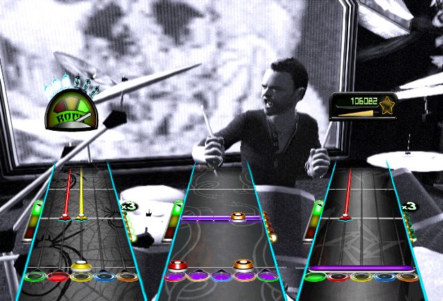 Guitar Hero: Metallica Screenshot (Guitar Hero: Metallica Press Kit): Lars Ulrich (Wii)