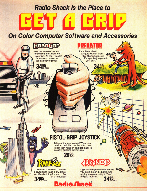 RoboCop Magazine Advertisement (Magazine Advertisements): Rainbow Magazine (United States) Volume 9 Number 7 (February 1990)