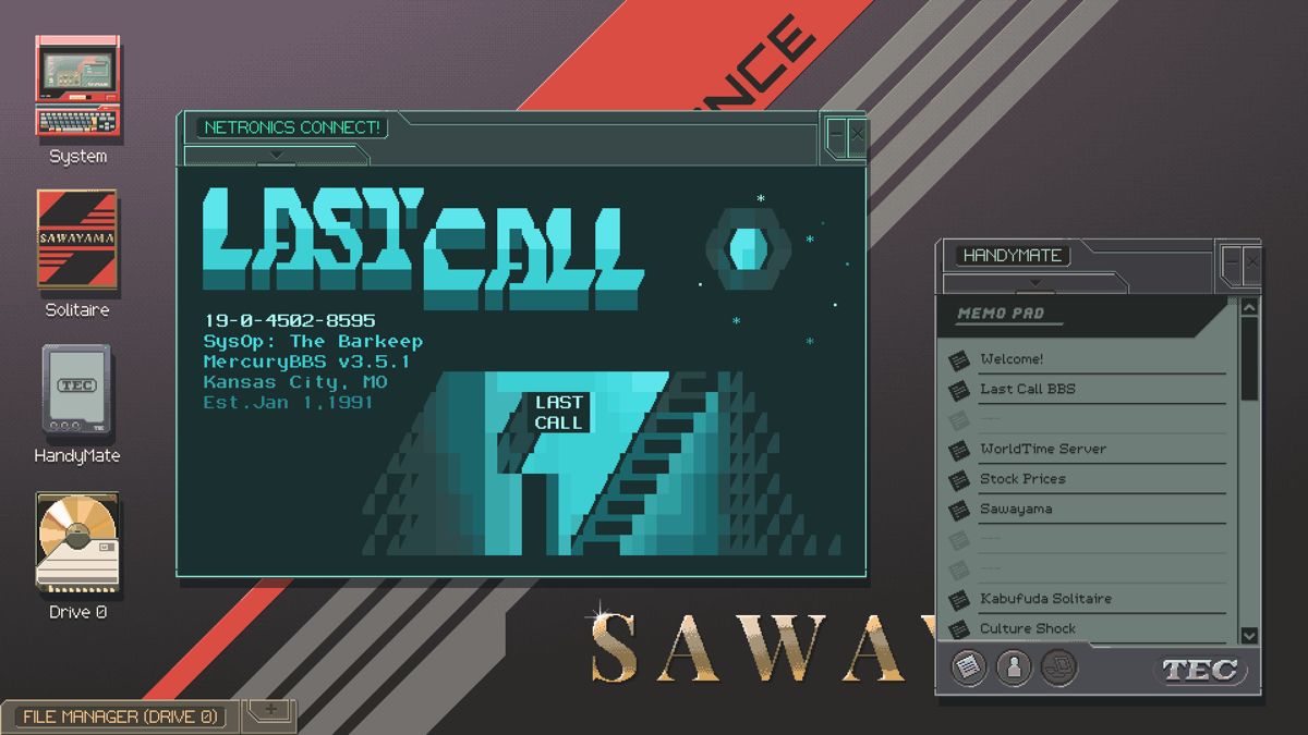Last Call BBS Screenshot (Steam)