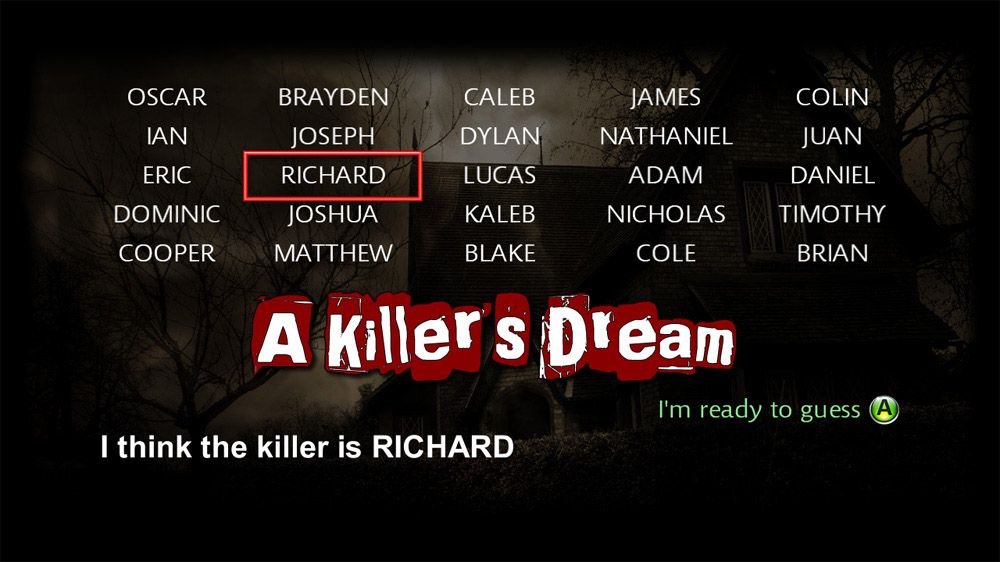 A Killer's Dream Screenshot (Xbox Live Marketplace)