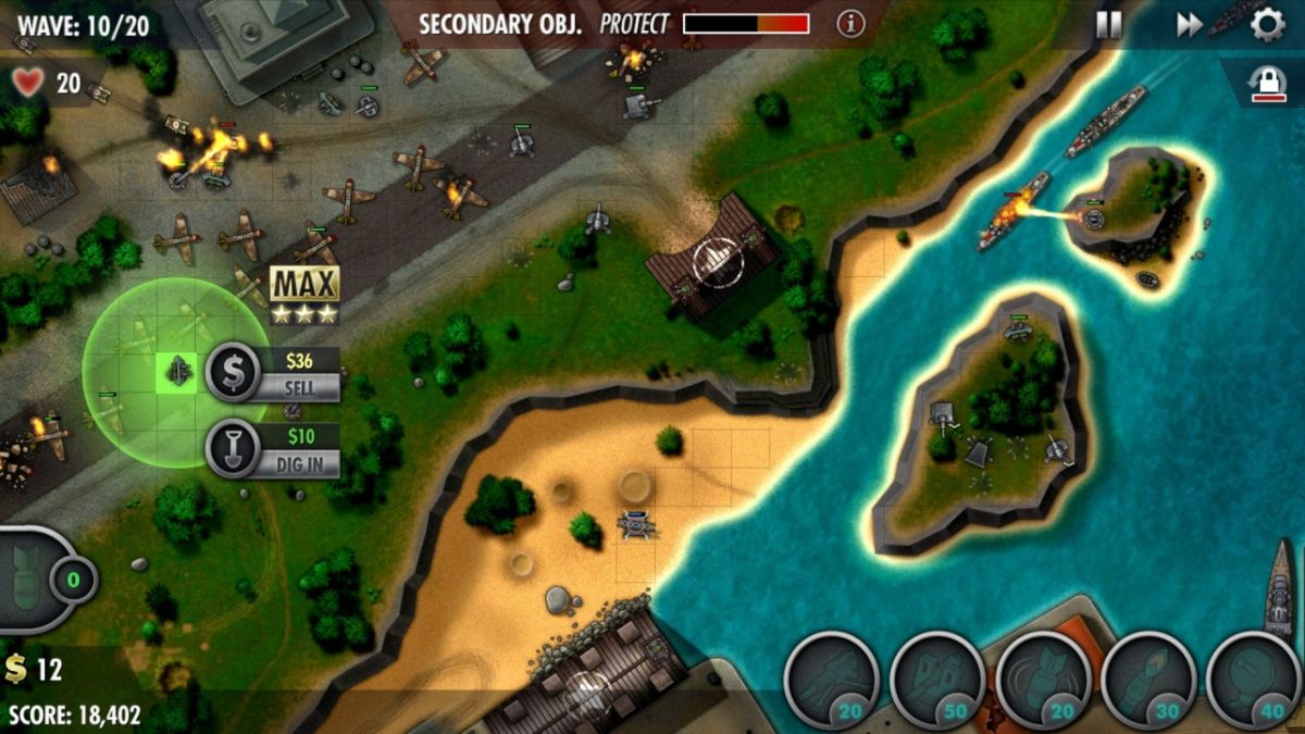 iBomber Defense: Pacific Screenshot (Steam)