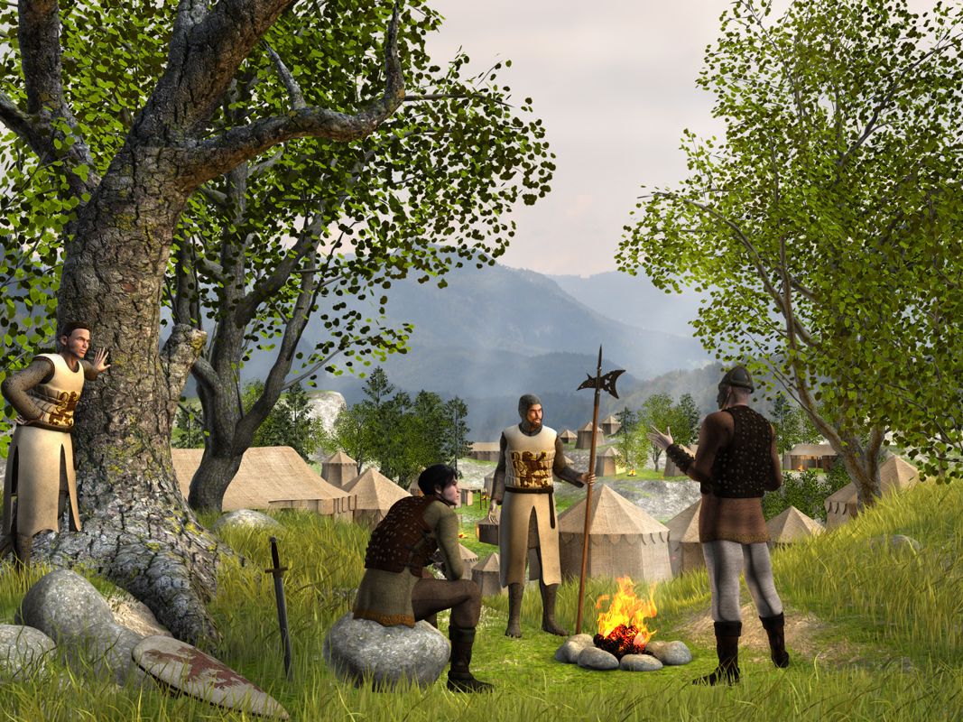 Tribal Wars Concept Art (Press Kit): Campfire
