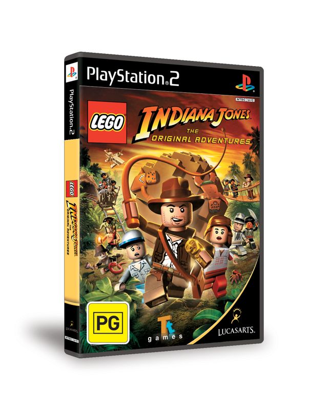 LEGO Indiana Jones: The Original Adventures Other (LEGO Indiana Jones: The Original Adventures Media Kit): PS2 box art (3D)