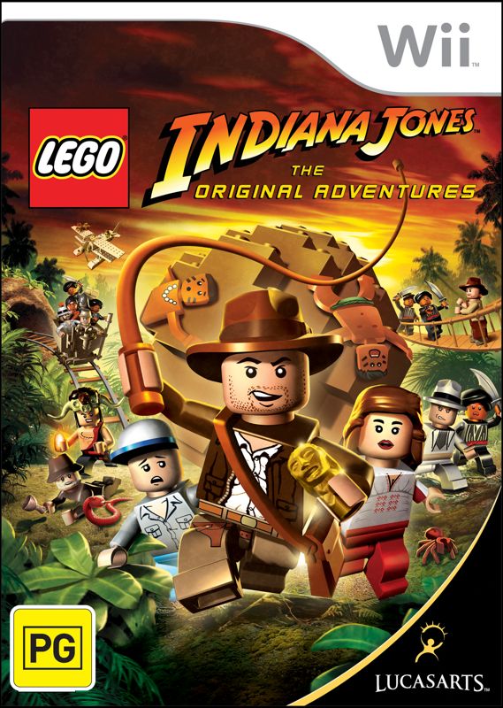 LEGO Indiana Jones: The Original Adventures Other (LEGO Indiana Jones: The Original Adventures Media Kit): Wii box art (alt)