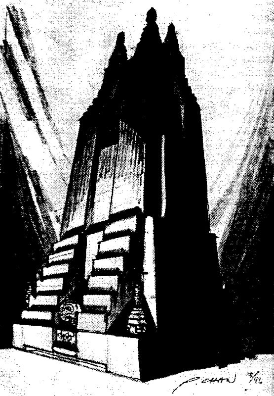 Grim Fandango Concept Art (Art from the original design document of the game): 08/94 Art by Peter Chan (Conceptual Artist)