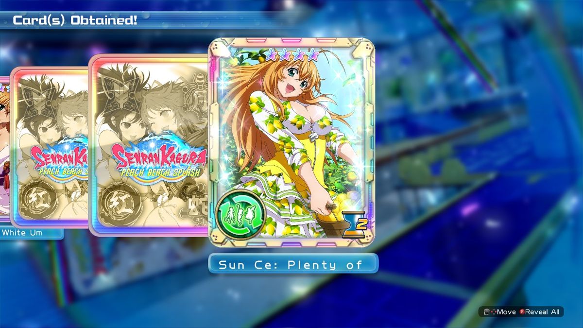 Senran Kagura: Peach Beach Splash - Ikki Tousen EE Card Pack Screenshot (Steam)