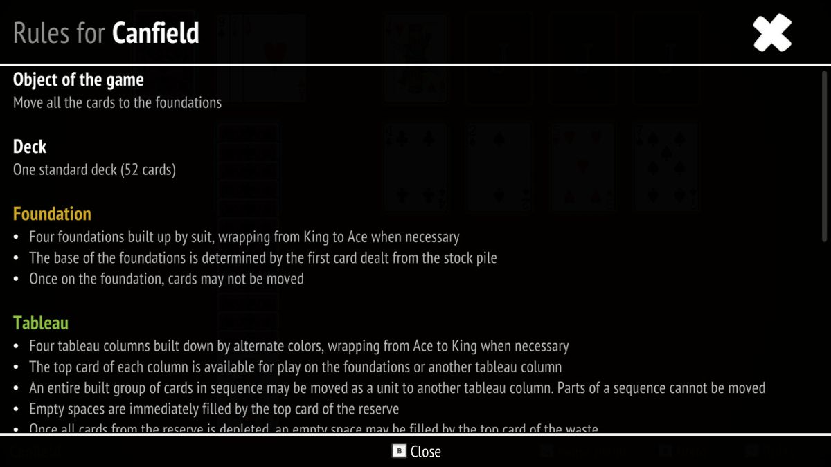 Canfield Solitaire Collection Screenshot (Steam)