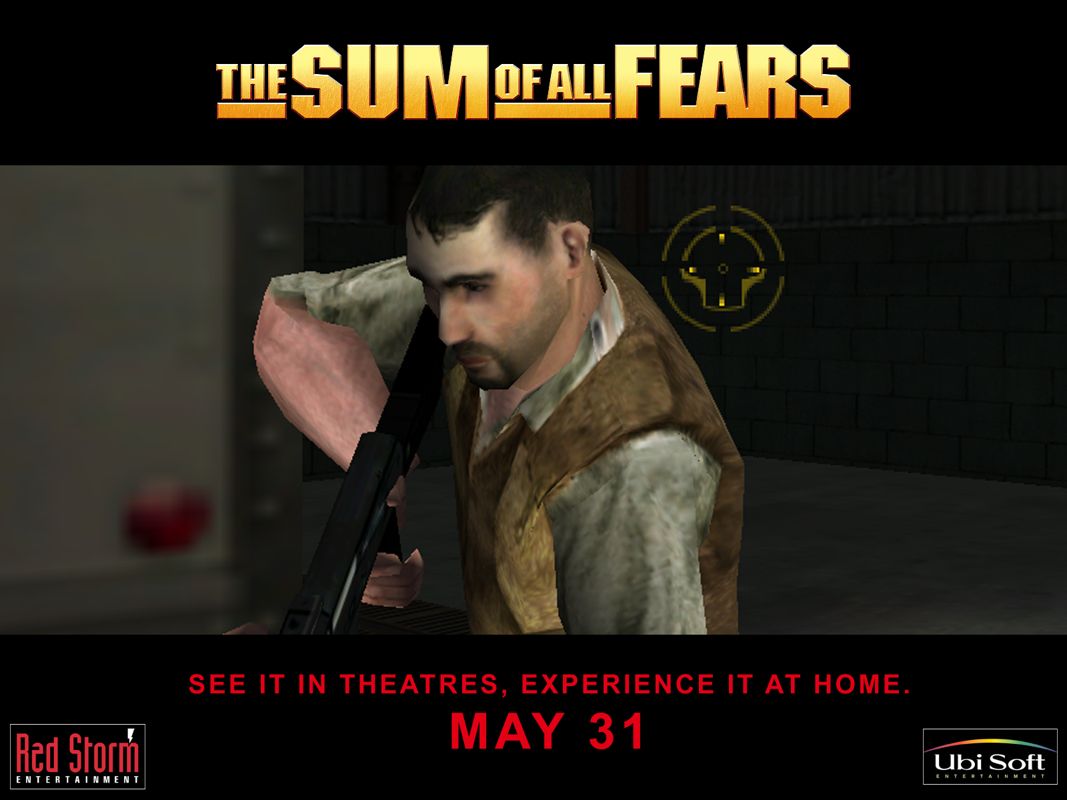 The Sum of All Fears Screenshot (Ubisoft E3 Press Kit Disc 2: Games 2002): Terrorist with Gun Close Up (PC)
