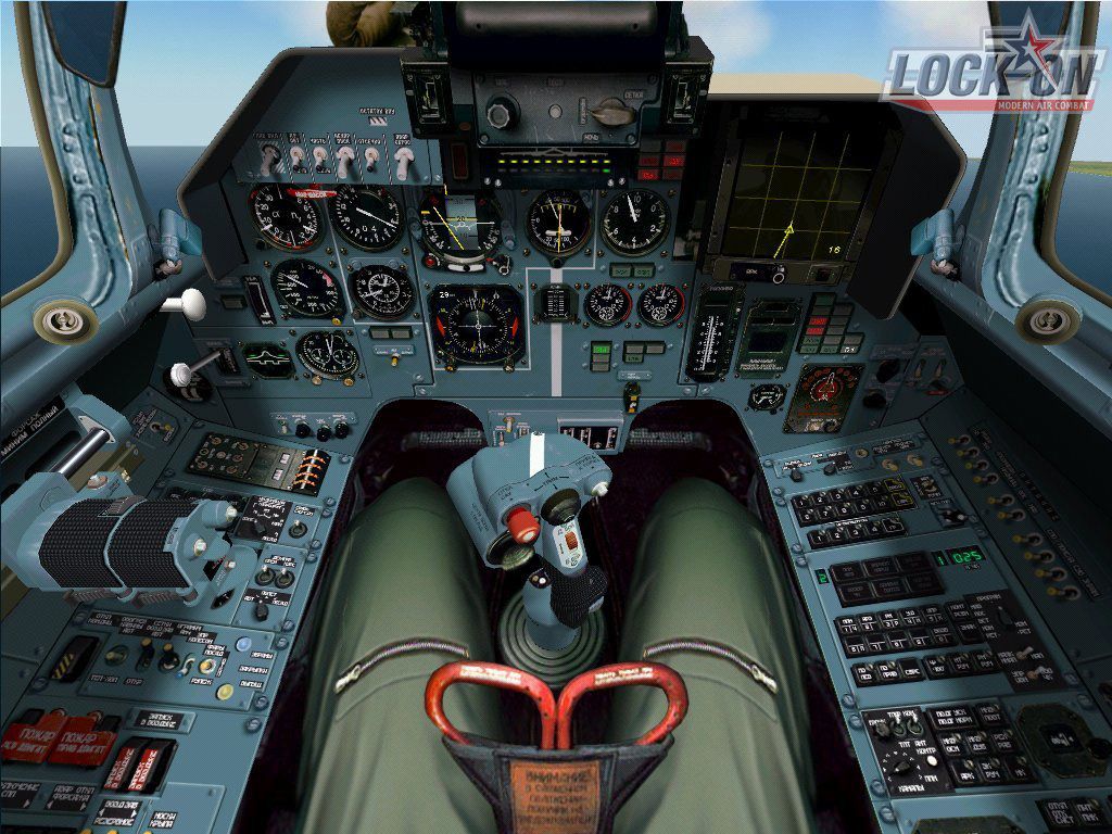 Lock On: Modern Air Combat Screenshot (Ubisoft E3 Press Kit Disc 2: Games 2002): Su-27 Cockpit