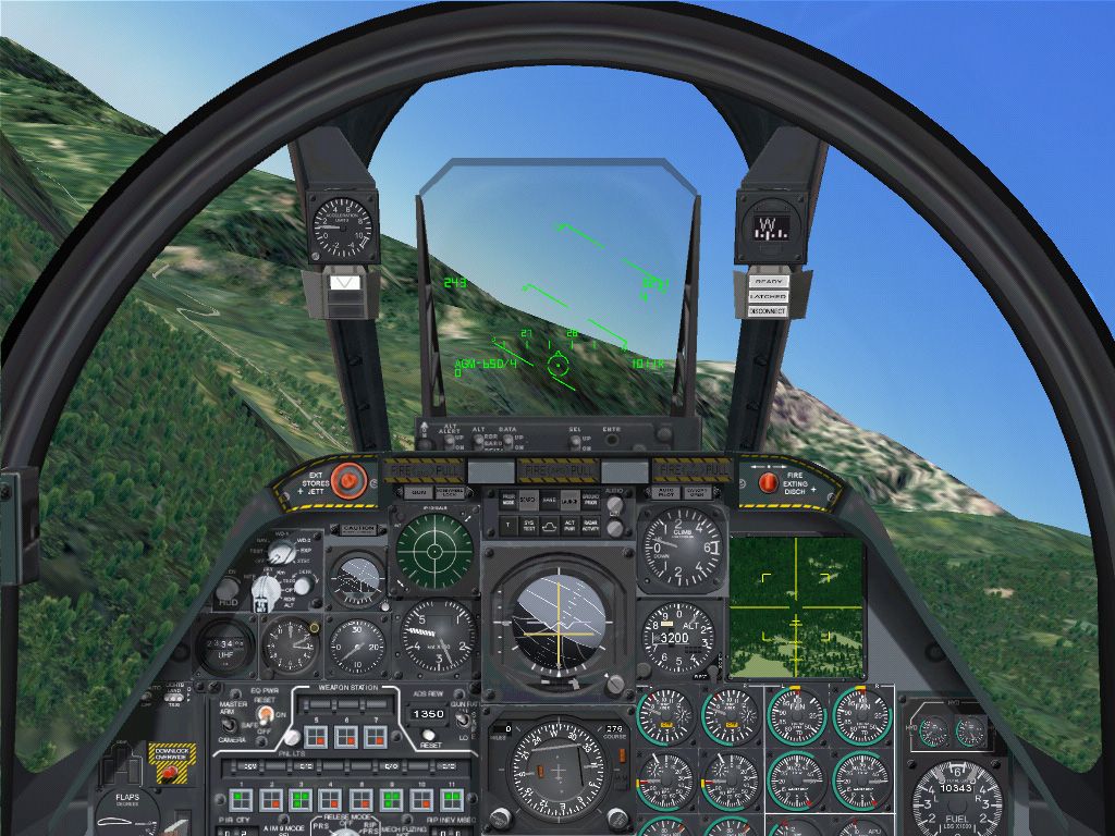 Lock On: Modern Air Combat Screenshot (Ubisoft E3 Press Kit Disc 2: Games 2002): A-10 Cockpit 2