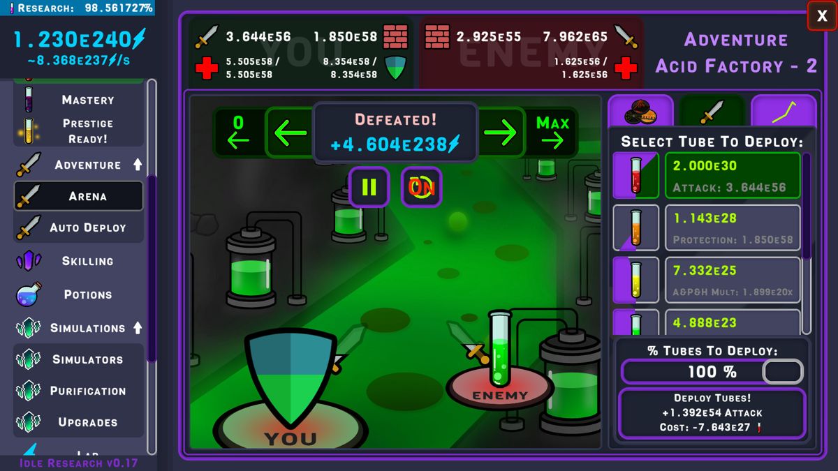 Idle Research Screenshot (Steam)