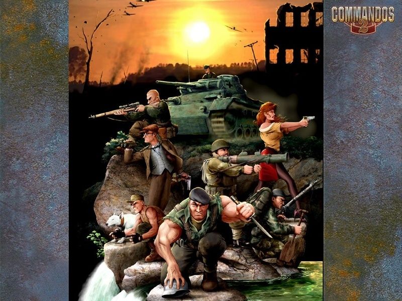 Commandos 2: Men of Courage Wallpaper (Official website wallpapers): 800x600