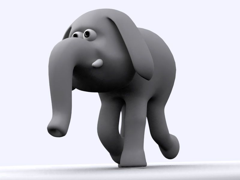 Wallace & Gromit in Project Zoo Render (Wallace & Gromit in Project Zoo Press Kit): Elephant