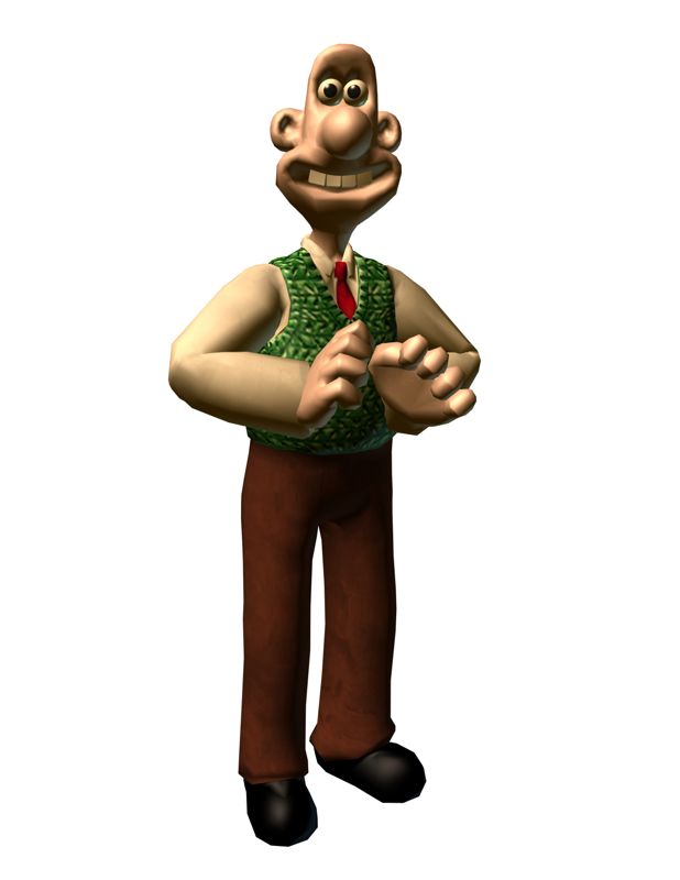Wallace & Gromit in Project Zoo Render (Wallace & Gromit in Project Zoo Press Kit): Wallace Grin