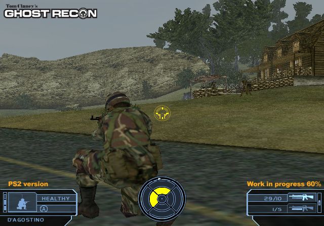 Tom Clancy's Ghost Recon Screenshot (Ubisoft E3 Press Kit Disc 2: Games 2002): Defending Base (PS2)