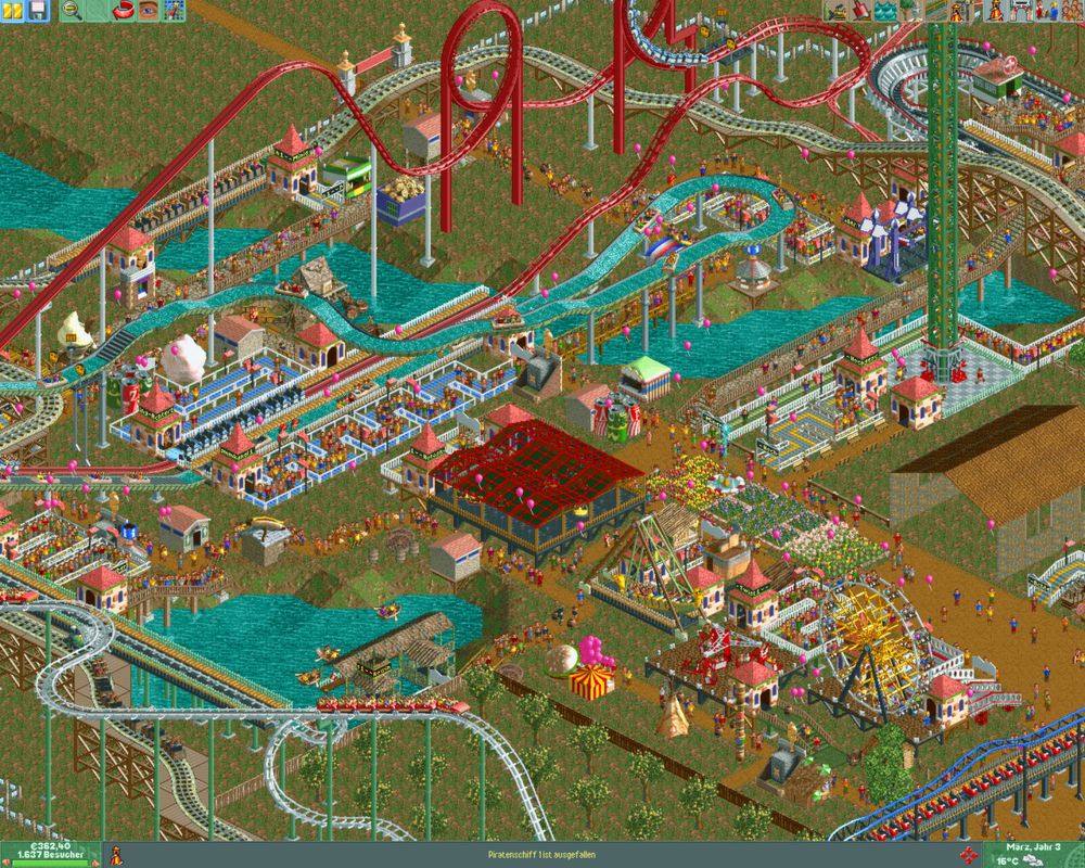 RollerCoaster Tycoon 2: Triple Thrill Pack Screenshot (Steam)