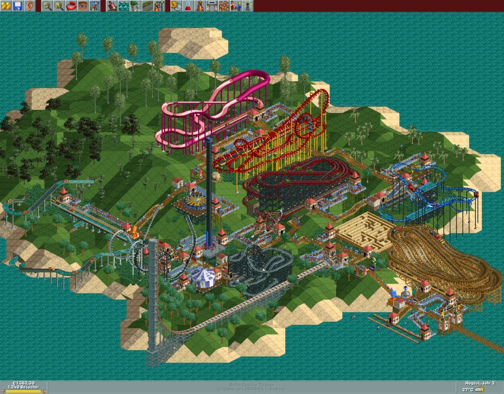 RollerCoaster Tycoon Gold Edition official promotional image MobyGames