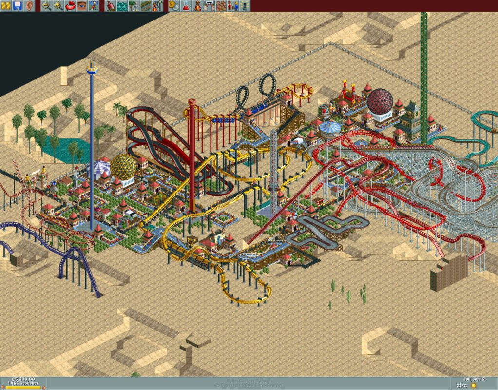 RollerCoaster Tycoon Gold Edition official promotional image MobyGames