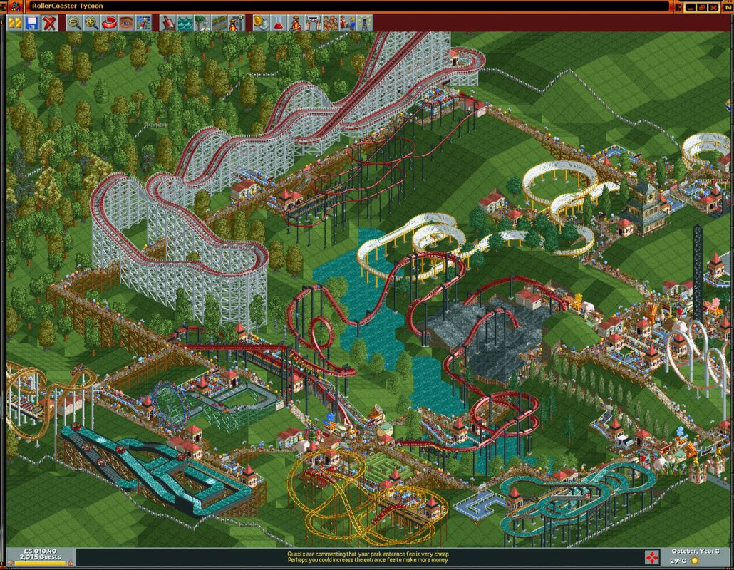 RollerCoaster Tycoon Gold Edition official promotional image MobyGames
