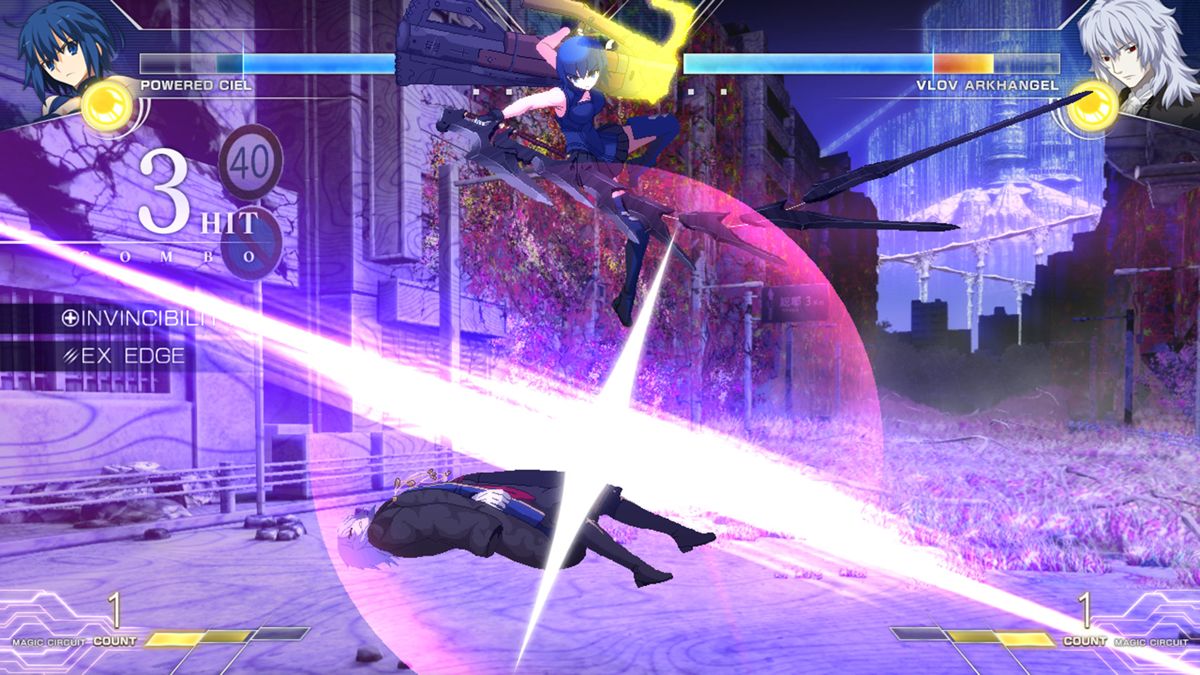 Melty Blood: Type Lumina - Powered Ciel Round Announcements Screenshot (Steam)