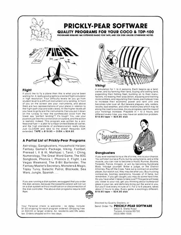 Flight Magazine Advertisement (Magazine Advertisements): Rainbow Magazine (United States) Volume 2 Number 10 (April 1983)