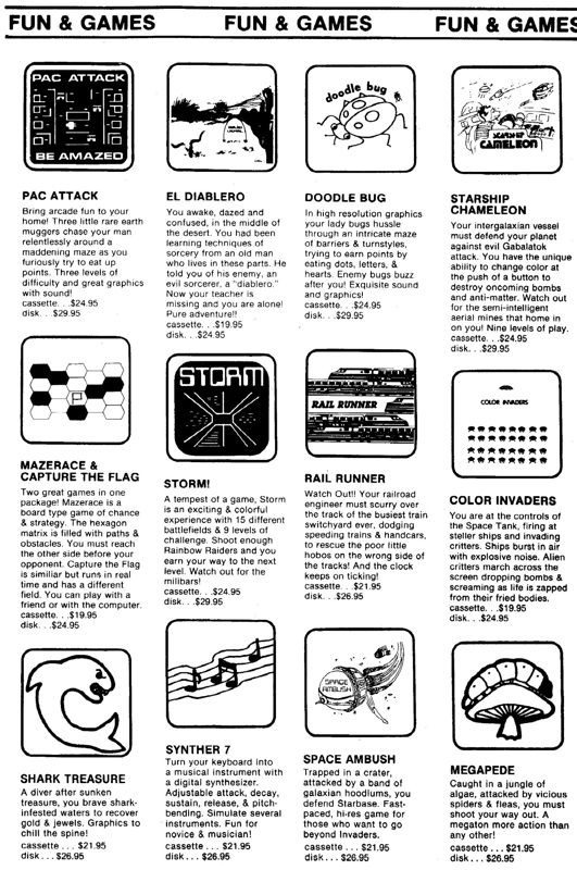 Shark Treasure Magazine Advertisement (Magazine Advertisements): Rainbow Magazine (United States) Volume 2 Number 11 (June 1983)