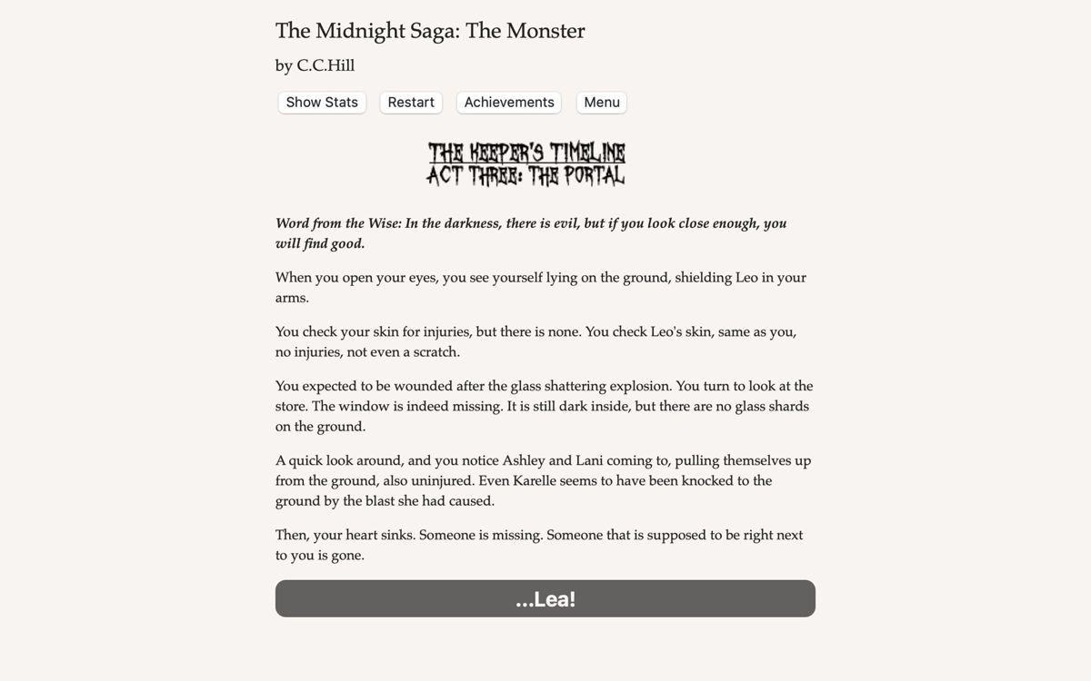 Midnight Saga: The Monster Screenshot (Steam)
