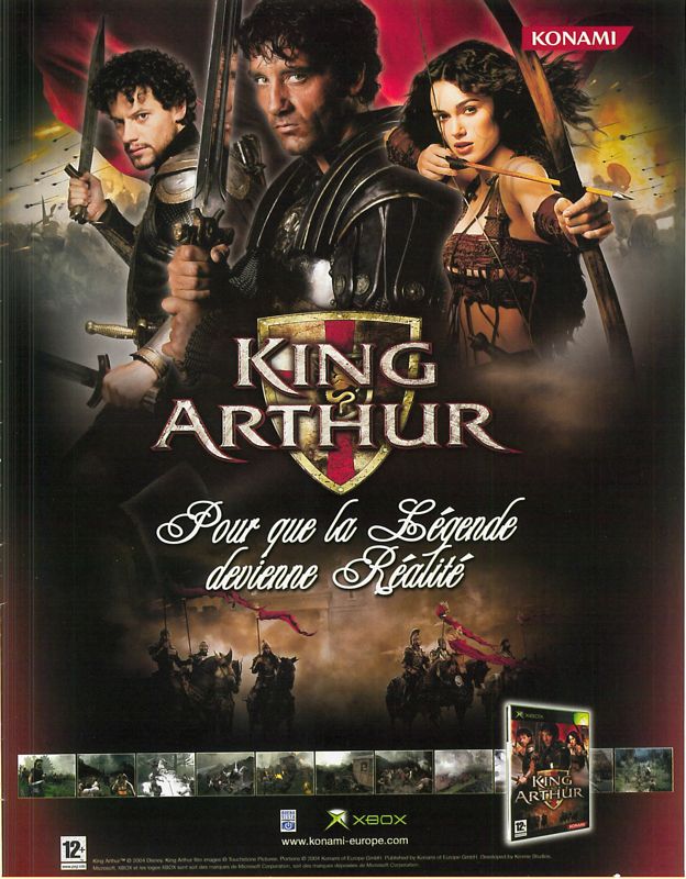 King Arthur Magazine Advertisement (Magazine Advertisements): Xbox : Le Magazine Officiel (France), Issue 38 (February 2005)