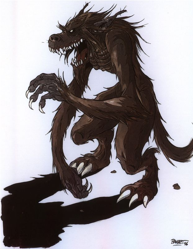 Nightmare Creatures Concept Art (Kalisto Press CD Apr 98): Wolf