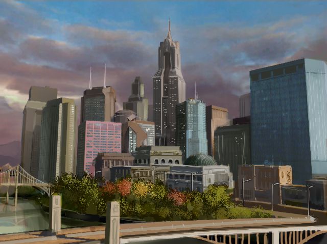 Saints Row Concept Art (THQ E3 Press Disc 2005): Downtown
