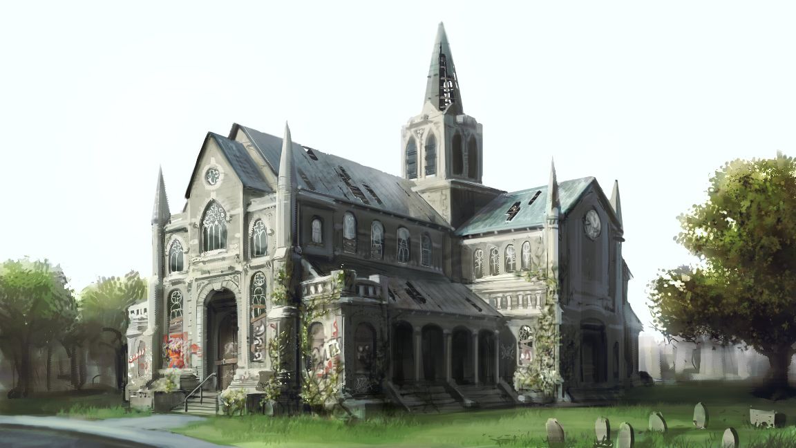 Saints Row Concept Art (THQ E3 Press Disc 2005): Saint's Row Church