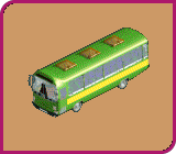 RollerCoaster Tycoon Concept Art (RollerCoaster Tycoon Concept Art, Official Website, 1999): A cut bus that was originally going to bring peeps to your park.