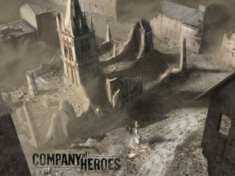 Company of Heroes Concept Art (THQ E3 Press Disc 2005): Carentan church