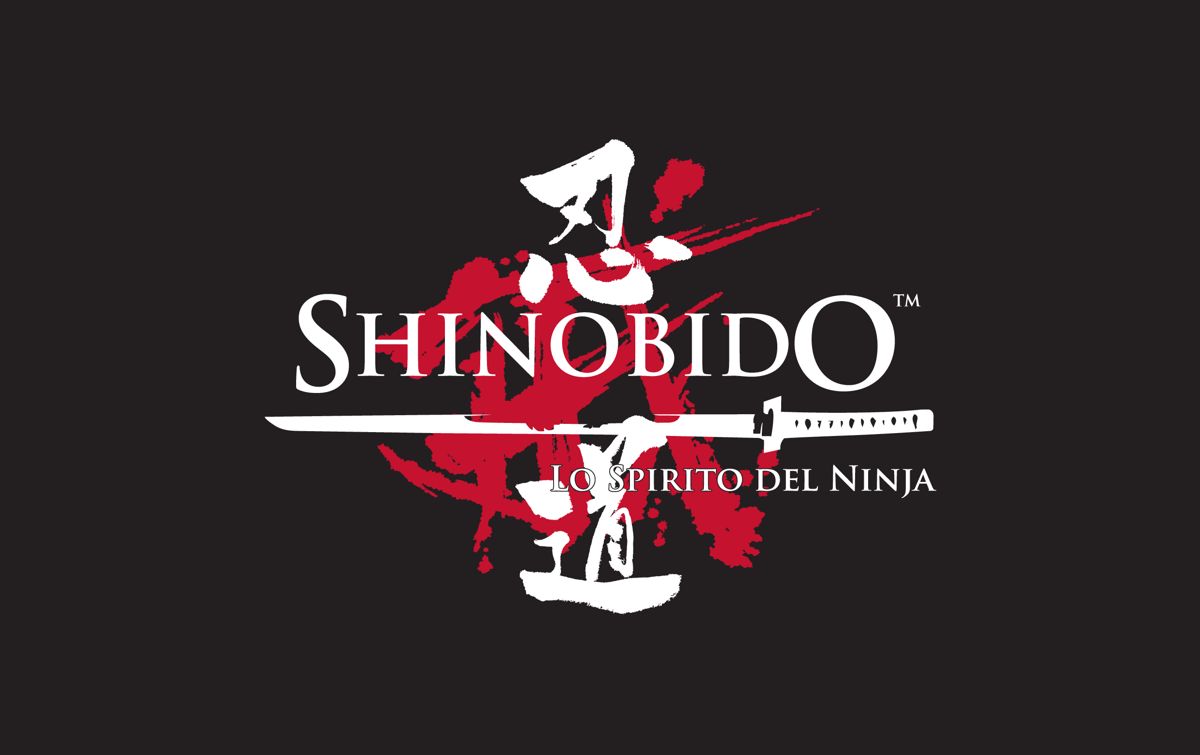 Shinobido: Way of the Ninja Logo (E3 2006 Press Information CD-rom): Shinobido logo - white text (ITALY)