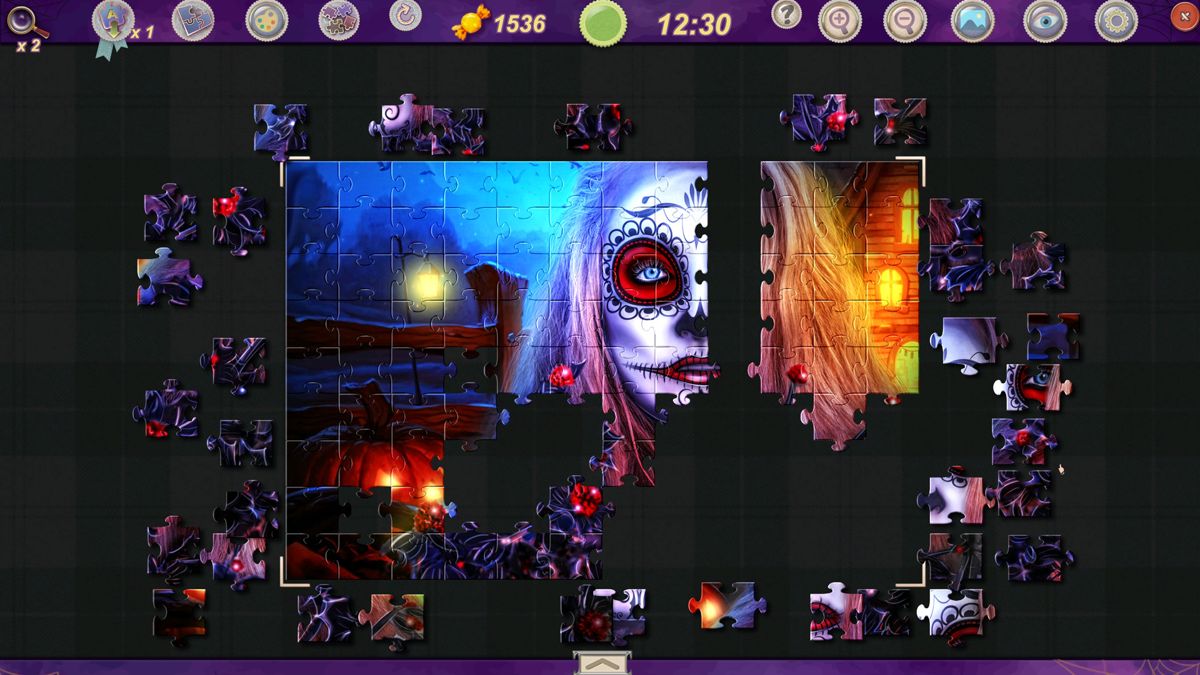 Sweet Holiday Jigsaws: Halloween Night Screenshot (Steam)