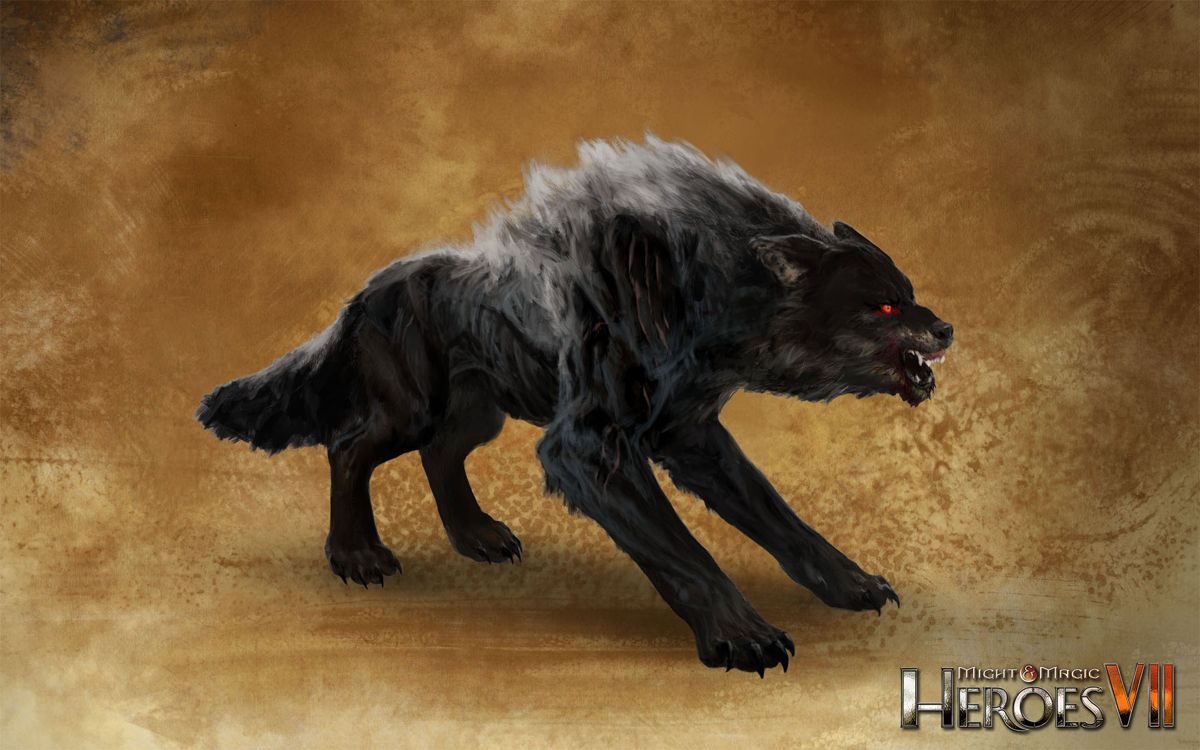 Might & Magic: Heroes VII Concept Art (Official Website (2016)): Haven Unit, Upgraded Dire Wolf