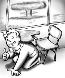 Fallout Other (Steam): If you see the flash, duck and cover! page illustration.extracted from the online manual