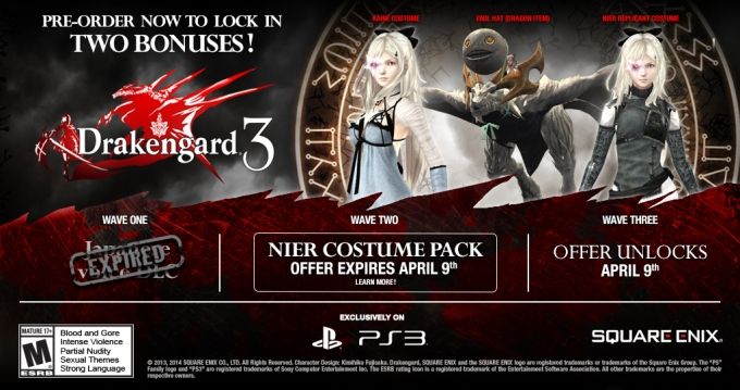 Drakengard 3 Other (Square Enix Blog (NA)): Posted on March 7, 2014.