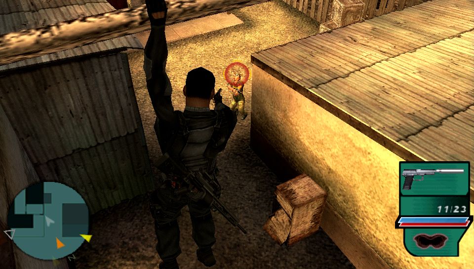 Syphon Filter: Dark Mirror Screenshot (E3 2006 Press Information CD-rom): Shanty Screen (PSP)