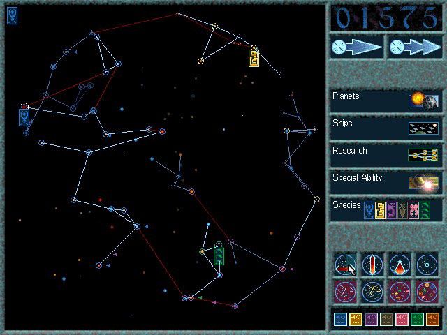Ascendancy Screenshot (The Logic Factory website, 1997): The Galactic Display